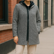 3x SIMPLY BE ZG926 GREY BLACK FLOCK JACKET - BRAND NEW