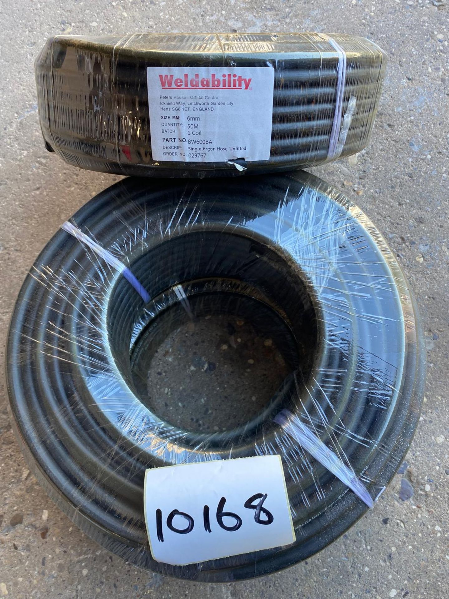 3 x WELDABILITY BW600BA 6m Argon Hose Black 50m