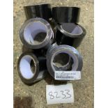 8 X ROLLS XBR BLACK LOW TACK PROTECTION TAPE 50MMX33M