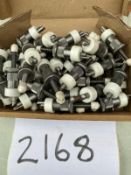 43 X WHITE RIVITING CLAMPS 1/4""