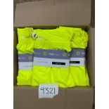 23x Halo Hi Vis Breathable Yellow Work Trousers 4XL - High visibility workwear trousers