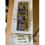24 x Matlock 50 x 25mm Heavy Duty Padlocks
