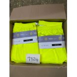 24x Halo Hi Vis Breathable Yellow Work Trousers 3XL - High visibility workwear trousers