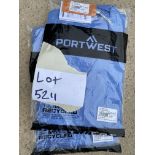 2x PORTWEST AS10 ANTI-STATIC COAT BLUE XXL