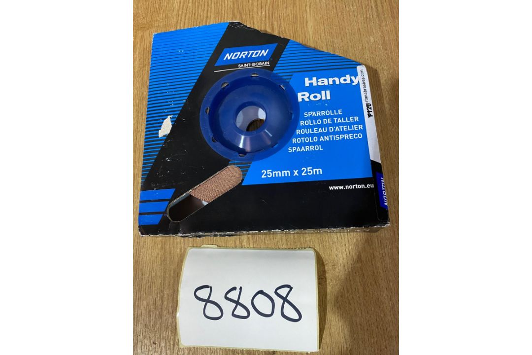 1 X ROLL NORTON 25MM X 25M P120 ABRASIVE ROLL
