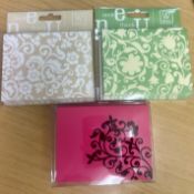 2400 packs of Flock Pattern Notecards & Envelopes - each pack contains 10 sets, 130x100mm