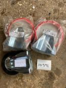 2 x Atlas 200mm Fixed Castor Poly Tyre and 1 x Atlas Fixed Plate 160mm Rubber Tyre