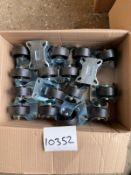 17 x Fixed Plate 80mm Thermoplastic Tyre