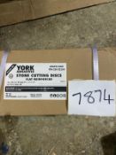 200 X YORK TONE CUTTING DISCS 125X3X22.2 YRK-230-5210K