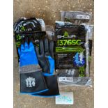 8 PAIRS SHOWA S-TEX 376SC GLOVES SIZE 7