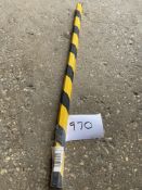 1x PUSH-FIT PROTECTION BLACK/YELLOW TRAPEZE 40