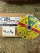 100 X YORK METAL CUTTING DISCS 180X3X22.2MM YRK-230-0710K