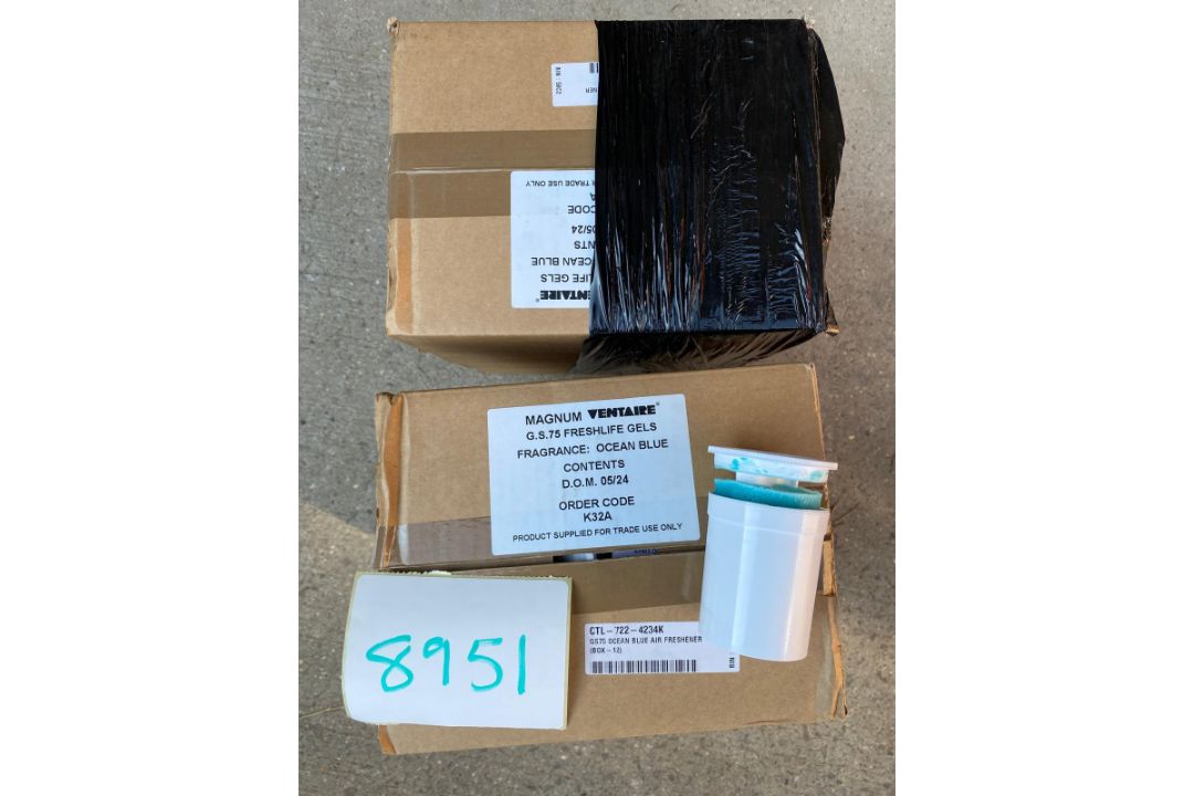 96 X MAGNUM VENTAIRE G.S.75 FRESHLIFE GELS OCEAN BLUE AIR FRESHENER