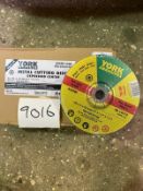 100 X YORK METAL CUTTING DISCS 180X3X22.2MM YRK-230-0710K