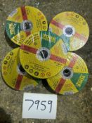 50 X YORK STONE CUTTING DISCS 125X3X22.2MM