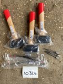 9 x Kennedy Tools Mixed Lot inc Club Hammers, Centre Punches, Scribes