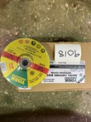 100 X YORK METAL CUTTING DISCS 180X3X22.2MM YRK-230-0710K