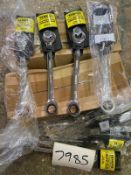 30 X YAMOTO 15MM DOUBLE RATCHET COMBINATION SPANNERS YMT-582-0410K