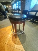 Vinyl top round bar stools