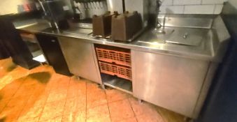 Stainless steel waitress/Beverage station
