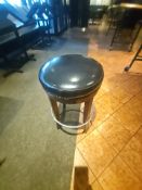 Vinyl top round bar stools