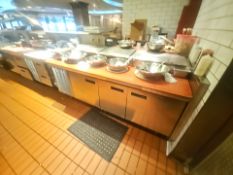 Stainless steel kitchen line 30' with heated and refrigeration