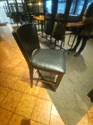 Black bar height chair