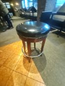 Vinyl top round bar stools