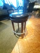 Vinyl top round bar stools