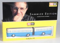 Brawa Spur H0 Trolleybus Gelenkbus blau der '80er Jahre
