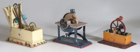 Doll & Cie. Dampfmaschine Antriebsmodelle Konvolut Schöpfrad Schleifstein