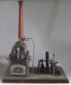 Bing uralt Dampfmaschine liegender Kessel Durchmesser 9 cm sehr gross