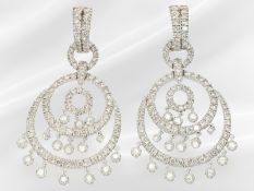 Ohrstecker: vintage Brillantschmuck, ca. 4ct Brillanten