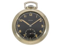 Taschenuhr: seltene Militäruhr Zenith “3 Tacche”, 2. WK