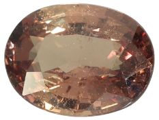 Natürlicher, seltener orange-pink Saphir "Padparadscha", 1,18ct, "NO HEAT" mit Report aus der Schwei