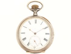 Taschenuhr mit sehr seltenem Wippenchronometerwerk, Schweiz um 1870