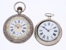 Taschenuhr: Konvolut von 2 antiken Taschenuhren