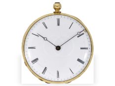 Taschenuhr: goldene Lepine um 1850, De Sufry Geneve