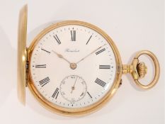 Taschenuhr: flache Goldsavonnette um 1890, Benedict Brothers