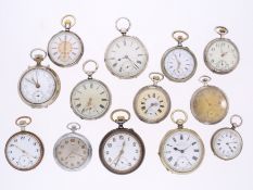 Taschenuhr: großes Konvolut antike Taschenuhren, ca. 1820 - 1920, 20 Stück