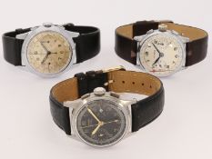 Armbanduhr: 3 interessante Chronographen 1950-1960