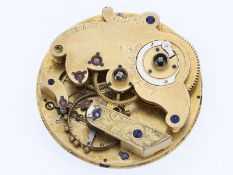 Taschenuhrwerk: extrem seltenes Wippenchronometer Ami Sandoz um 1870