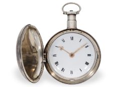 Taschenuhr: schwere englische Savonnette mit frühem Rechenankerwerk, Thomas Moss London 1805