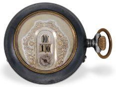 Digitale Taschenuhr der Marke Revue mit springender Stunde und springender Minute, ca. 1915
