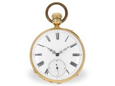 Taschenuhr: frühes Genfer Ankerchronometer mit Kronenaufzug, Mermod Freres No. 41715