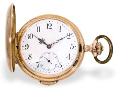 Taschenuhr: Goldsavonnette mit Repetition, Fabrique Aureole / Successeur de Ph. Wolf, um 1900