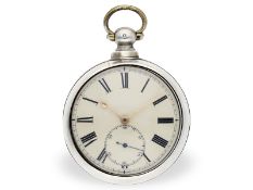 Taschenuhr: frühe, interessante Rechenankeruhr mit 15 Sekunden-Anzeige, Robert Roskell Liverpool 180