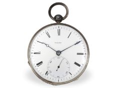 Taschenuhr: seltene deutsche Duplexuhr, M. F. Illig Darmstadt, Chronometermacher um 1820