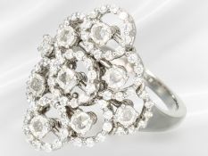 Ring: vintage Diamantring von Damiani Italy, ausgefallene Handarbeit
