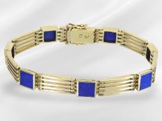 Armband: vintage Goldschmiedearbeit mit Lapislazuli